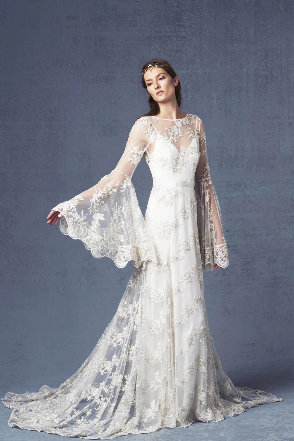 Bell Sleeve Wedding Dresses